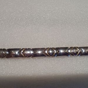 Elegant Silver and Gold Women's Bracelet